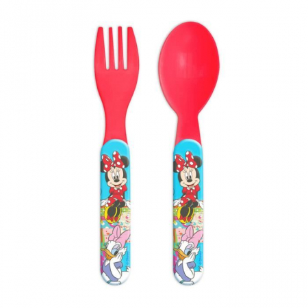 Articole hranire bebelusi - Set Minnie Mouse 2 tacamuri plastic