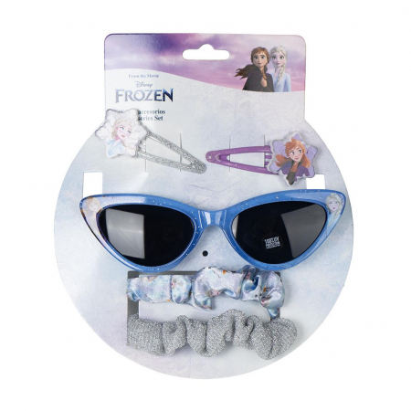 Imbracaminte si incaltaminte copii - Set Ochelari soare si 4 accesorii par Frozen Disney
