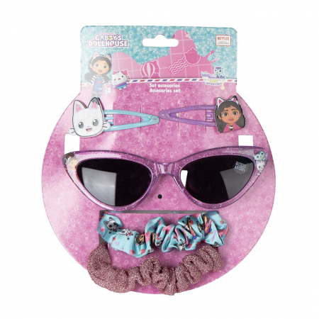 Imbracaminte si incaltaminte copii - Set Ochelari soare si 4 accesorii par Gabby's Dollhouse