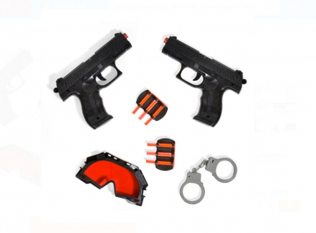 Joaca si timp liber - Set pistoale politie cu accesorii