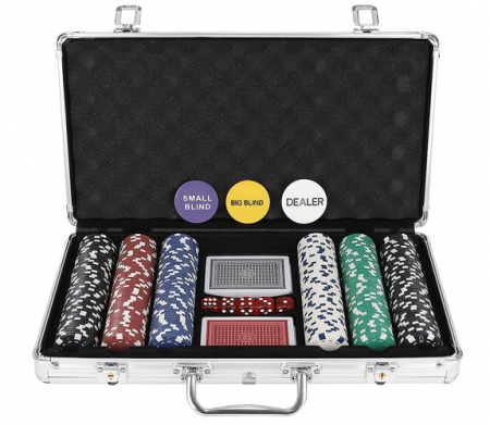 Set Poker Texas 300, jetoane si carti, cutie metalica [4]