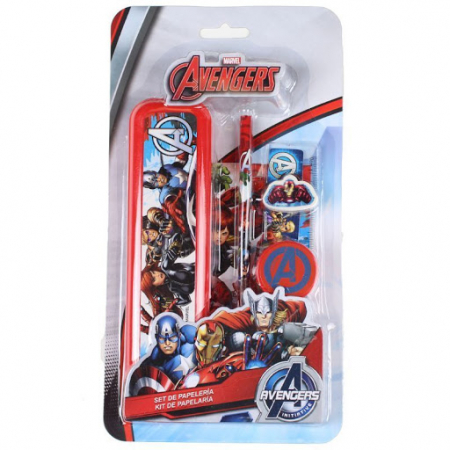 Rechizite si papetarie - Set rechizite Avengers, 5 piese