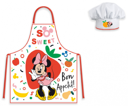 Joaca si timp liber - Set sort bucatarie cu boneta Minnie Mouse So Sweet