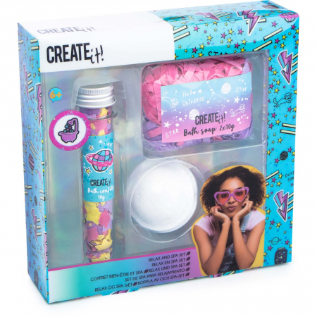 Cadouri si accesorii diverse - Set Spa Galaxy cu bombă de baie, confetti și săpun