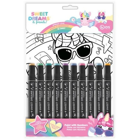 Joaca si timp liber - Set Sweet Dreams coloreaza dupa numere