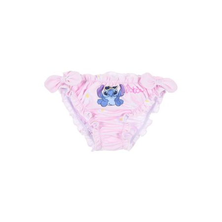 Costume de baie copii - Slip baie bebe cu fundite Lilo & Stitch