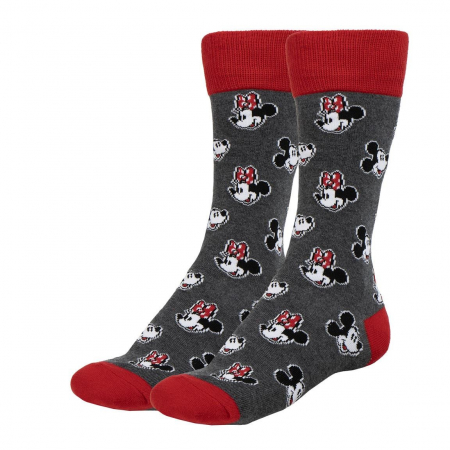 Imbracaminte si incaltaminte copii - Sosete gri Minnie Mouse Disney