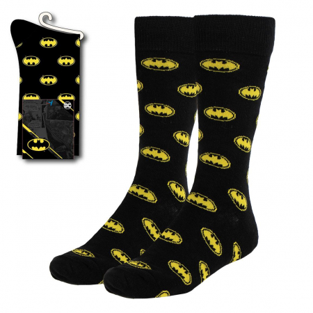 Sosete barbati - Sosete lungi Batman Logo, M 38-45 EU