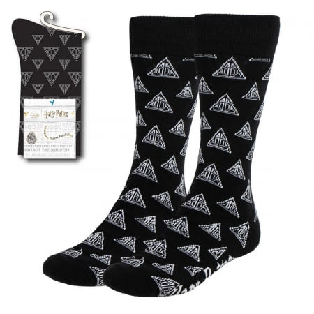 Sosete barbati - Sosete lungi Harry Potter Deathly Hallows, M 38-45 EU