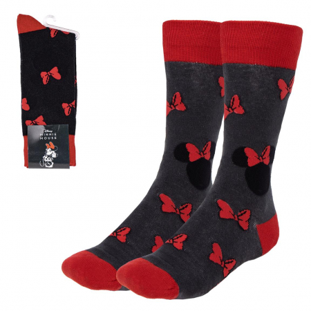 Imbracaminte si incaltaminte copii - Sosete lungi Minnie Mouse Bow