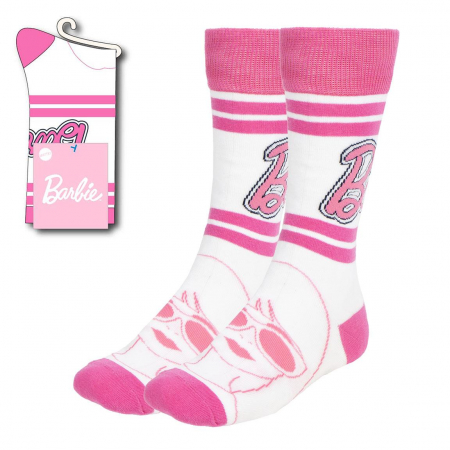 Sosete si dresuri copii - Sosete lungi sport Barbie, M 36-43 EU