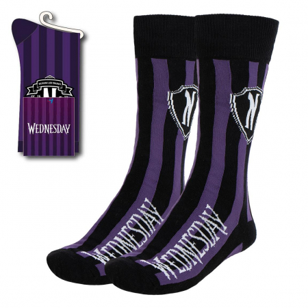 Imbracaminte si incaltaminte copii - Sosete lungi Wednesday Nevermore, M 36-43 EU