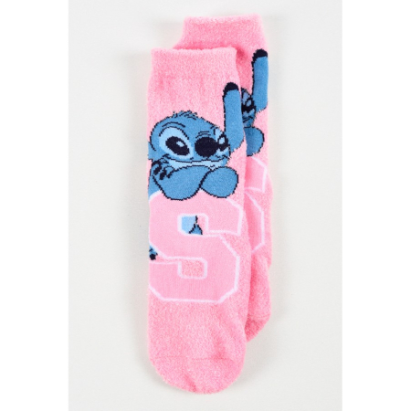 Imbracaminte si incaltaminte copii - Sosete pufoase antiderapante pentru copii Lilo & Stitch