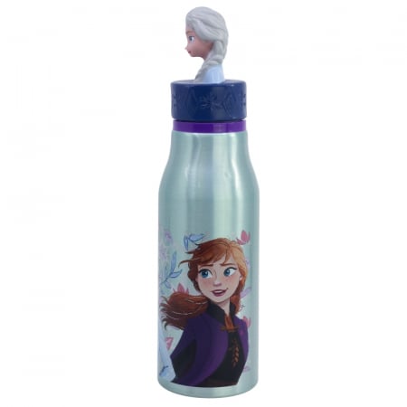 Sticla apa aluminiu, Frozen Snowy Tale figurina, 690 ml [1]