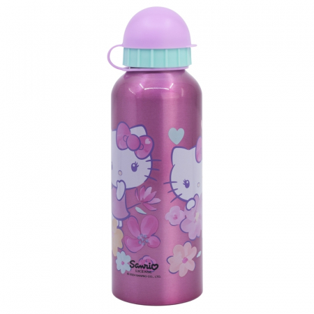 Accesorii hranire - Sticla apa aluminiu Hello Kitty 530ml