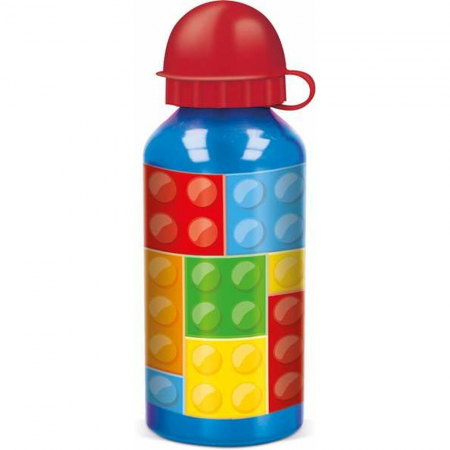 Sticle - Sticla apa aluminiu model Bricks cuburi 400ml