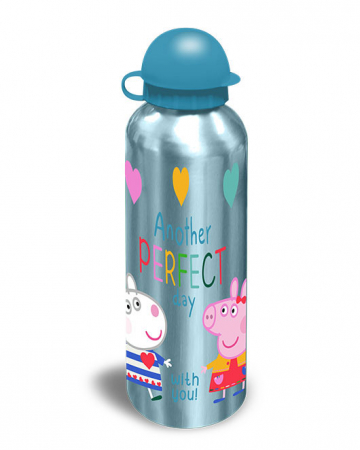 Accesorii hranire - Sticla apa aluminiu Peppa Pig Perfect Day, 500ml