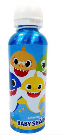 Sticle - Sticla apa aluminiu Baby Shark, 500 ml