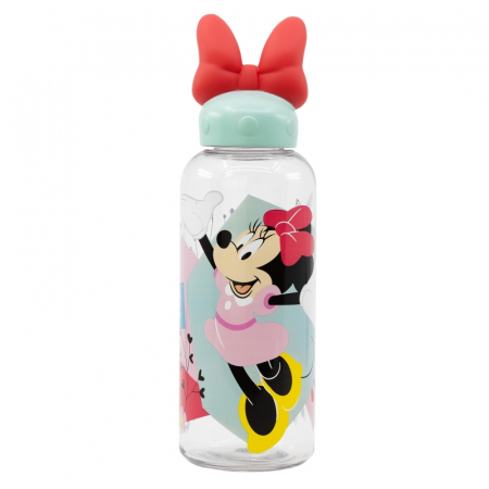 Accesorii hranire - Sticla apa copii Minnie Mouse figurina, Plastic, 560 ml