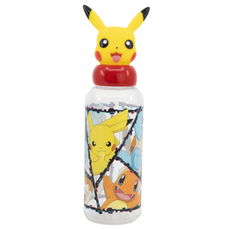 Sticle - Sticla apa copii Pokemon figurina, Plastic, 560 ml