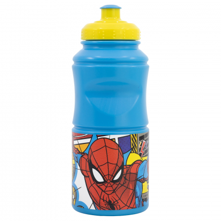 Accesorii hranire - Sticla apa copii Spiderman, Plastic, 380 ml