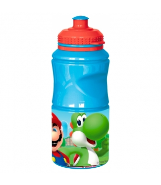 Sticle - Sticla apa copii Super Mario, Plastic, 380 ml