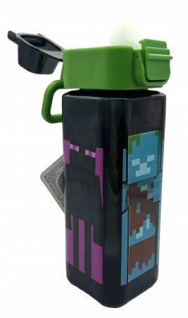 Sticla apa dreptunghiulara Minecraft Creeper 500 ml [2]