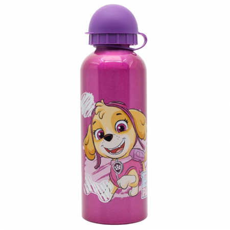 Sticla apa Paw Patrol Skye si Eeverst aluminiu 400 ml, mov [2]