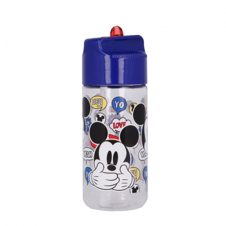 Accesorii hranire - Sticla apa pentru copii, Mickey Mouse Hydro, tritan, 430 ml