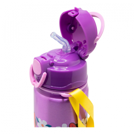 Sticla apa pop up aluminiu, Minnie Sunshine, 730ml [3]