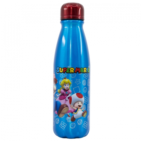 Sticle - Sticla apa Super Mario, aluminiu 600 ml
