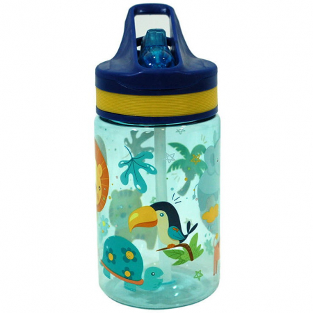 Sticla de apa din tritan pentru copii Jungla, 400 ml [1]