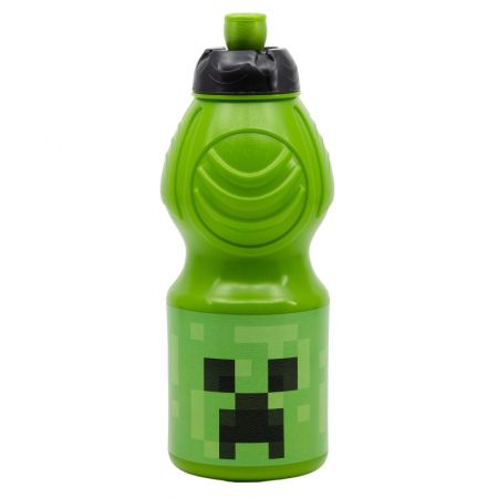 Articole hranire bebelusi - Sticla plastic sport Minecraft 400 ml