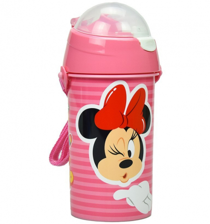 Accesorii hranire - Sticla plastic sport, Minnie Mouse 500 ml