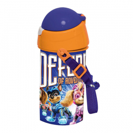 Cani, pahare si accesorii bebe - Sticla plastic sport, Paw Patrol Power Up 500 ml