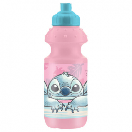 Accesorii hranire - Sticla sport, plastic, pentru apa, Lilo & Stitch, 350ml