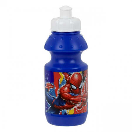 Accesorii hranire - Sticla sport, plastic, pentru apa, Spiderman, 350ml
