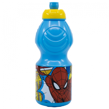 Accesorii hranire - Sticla sport, plastic, pentru apa, Spiderman, 400ml