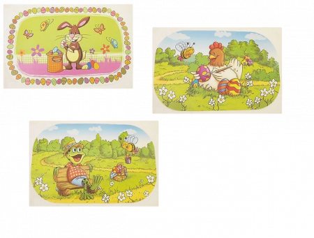Accesorii hranire - Set 3 bucati suport farfurie pentru servit masa model Paste 42x27 cm