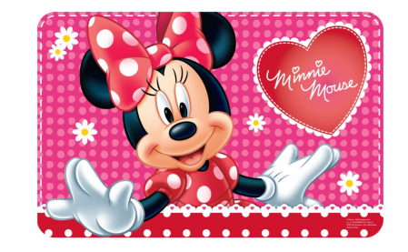 Servete si naproane - Suport farfurie pentru servit masa Minnie Mouse Flowers, 43x28 cm