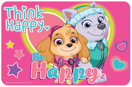 Servete si naproane - Suport farfurie pentru servit masa Paw Patrol 43x28 cm,fete,Happy