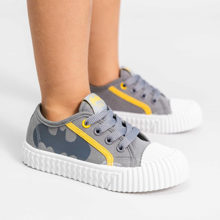 Pantofi sport - Tenisi panza cu sireturi, talpa antiderapanta, Batman