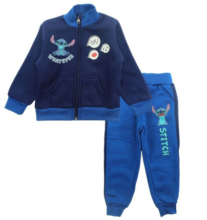 Compleuri copii - Trening baieti cu fermoar, 2 piese Stitch Whatever