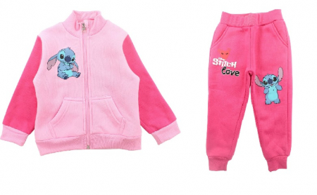 Compleuri copii - Trening fete cu fermoar, 2 piese Lilo & Stitch