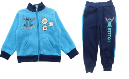 Compleuri copii - Trening baieti cu fermoar, 2 piese Lilo & Stitch