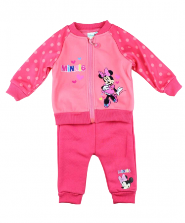 Compleuri copii - Trening Minnie, 2 piese thermo, bluza trening cu fermoar si pantaloni