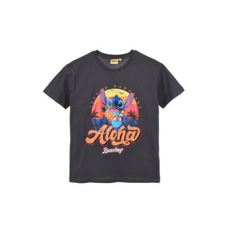 Tricouri copii - Tricou bumbac cu maneca scurta Island Paradis Stitch