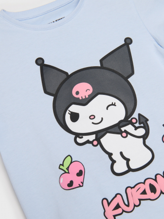 Tricou bumbac cu maneca scurta Hello Kitty Kuromi [1]