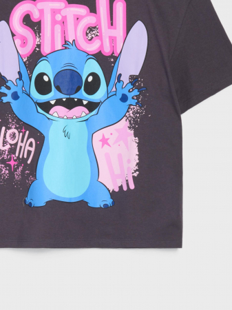 Tricou bumbac cu maneca scurta Lilo & Stitch Aloha [8]