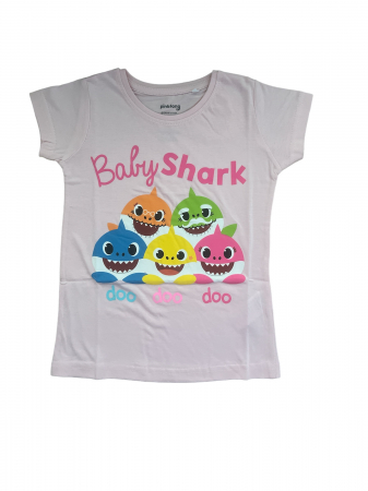 Tricou bumbac maneca scurta Baby Shark Family [1]